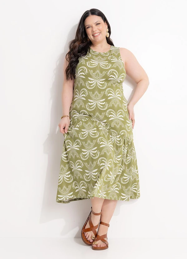 Marguerite - Vestido Coqueiros em Malha Fria 2