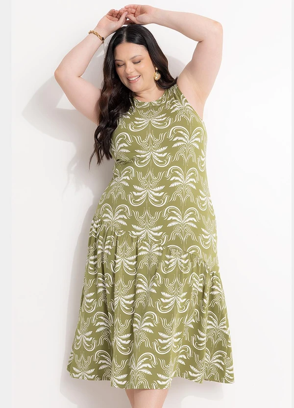 Marguerite - Vestido Coqueiros em Malha Fria 6