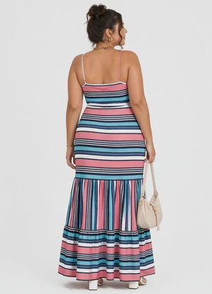 Select - Vestido Feminino Longo de Alcinha Midsize Rosa - SELECT