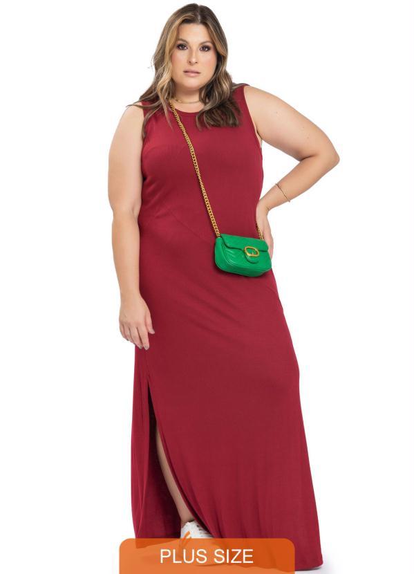 Miss Masy Plus - Vestido Feminino Plus Size Tais Vermelho