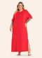 Secret Glam - Vestido Feminino Super Midi Molecotton Marrom - variação: Vermelho