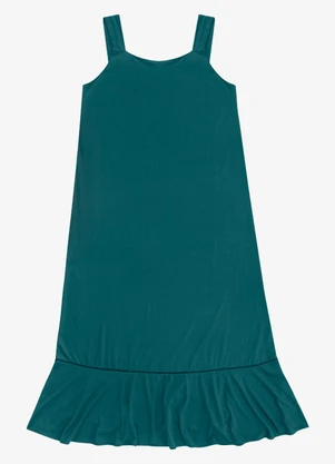 Secret Glam - Vestido Feminino Super Midi Viscose Verde - SECRET GLAM