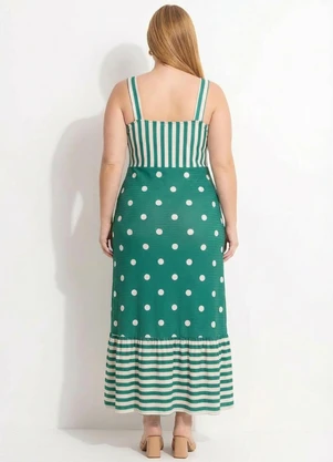 Marguerite - Vestido Listrado Verde em - MARGUERITE