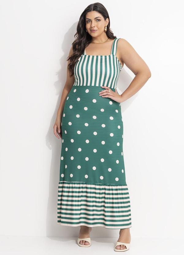 Vestido (Listrado Verde) em