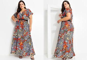 Vestido Longo Cashmere Plus Size