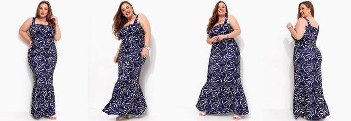 Vestido Ondas em Jersey Acetinado