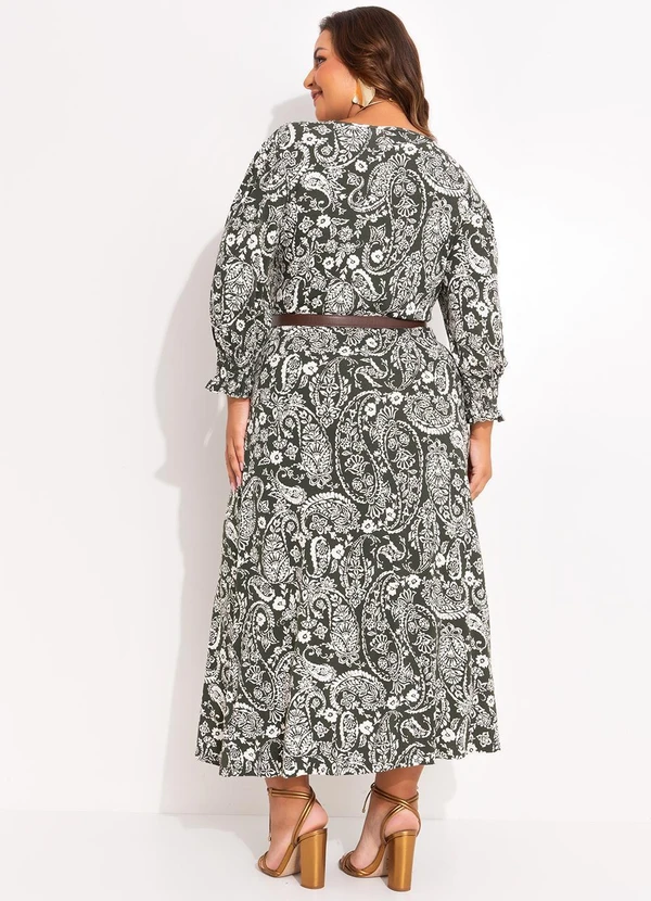 Marguerite - Vestido Paisley em Malha de Viscose 6