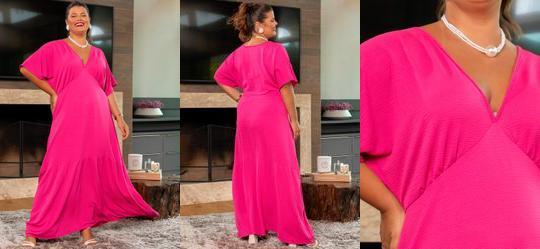 Vestido Pink em Malha Anarruga