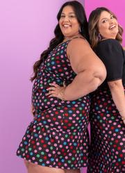 Vestido Po Colorido em Malha