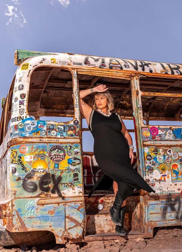 Marguerite - Vestido Preto em Algodão 5