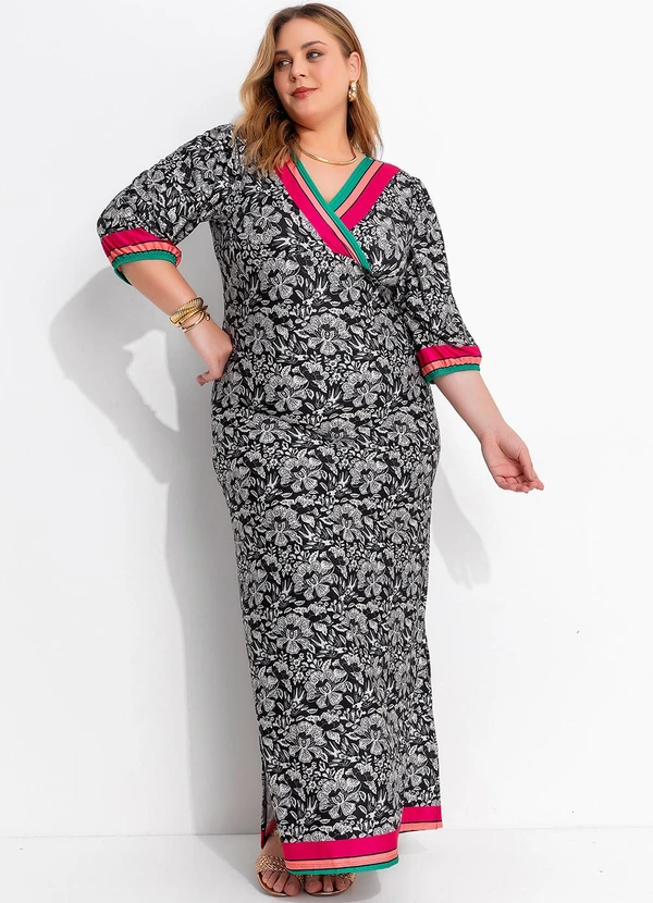 Marguerite - Vestido Preto em Malha Fria