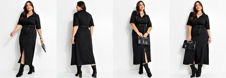 Vestido Preto em Malha