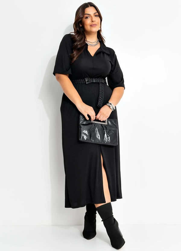 Marguerite - Vestido Preto em Malha 3