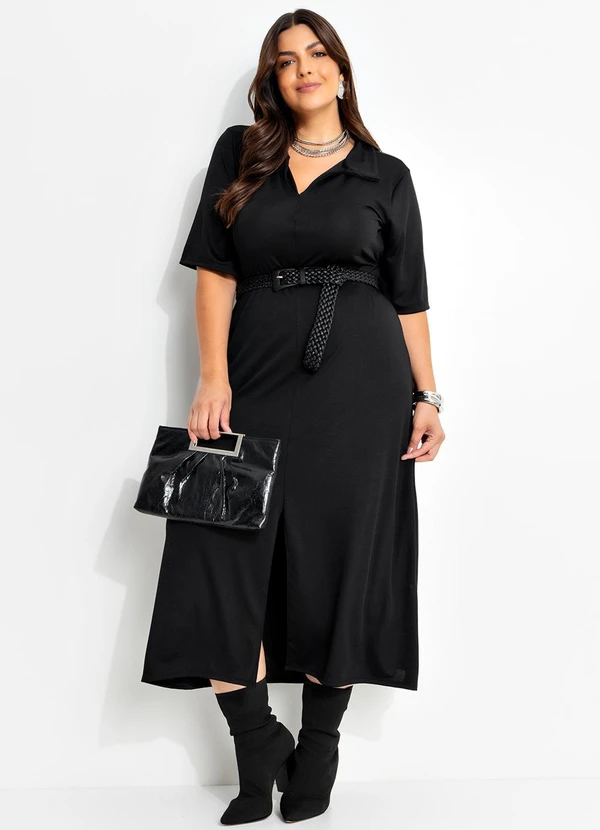 Marguerite - Vestido Preto em Malha 4