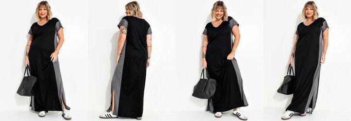 Vestido Preto em Malha