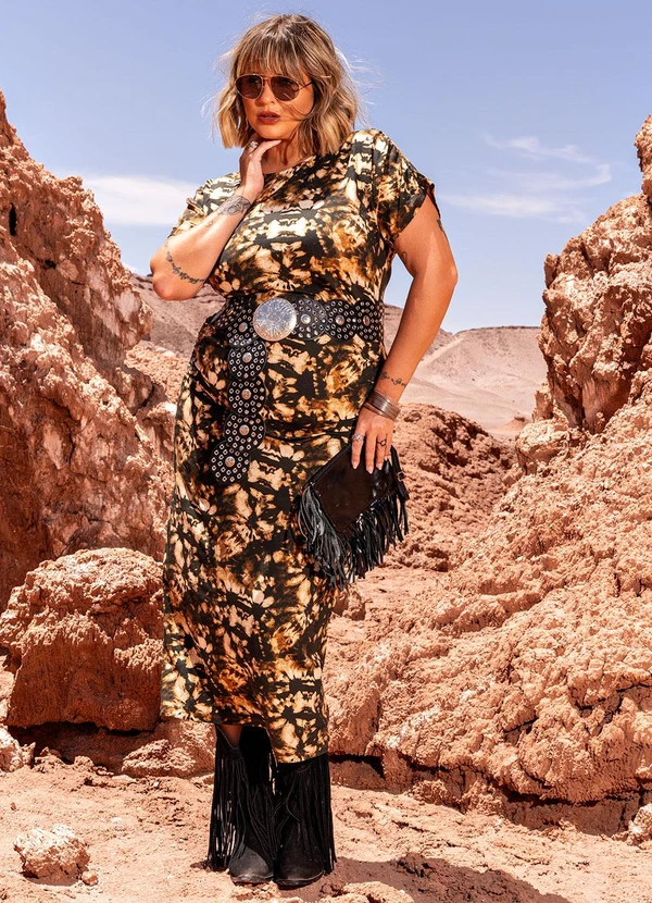 Marguerite - Vestido Tie Dye em Malha de Viscose 2