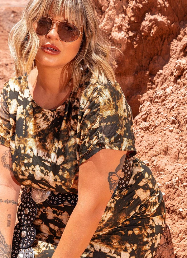 Marguerite - Vestido Tie Dye em Malha de Viscose 7