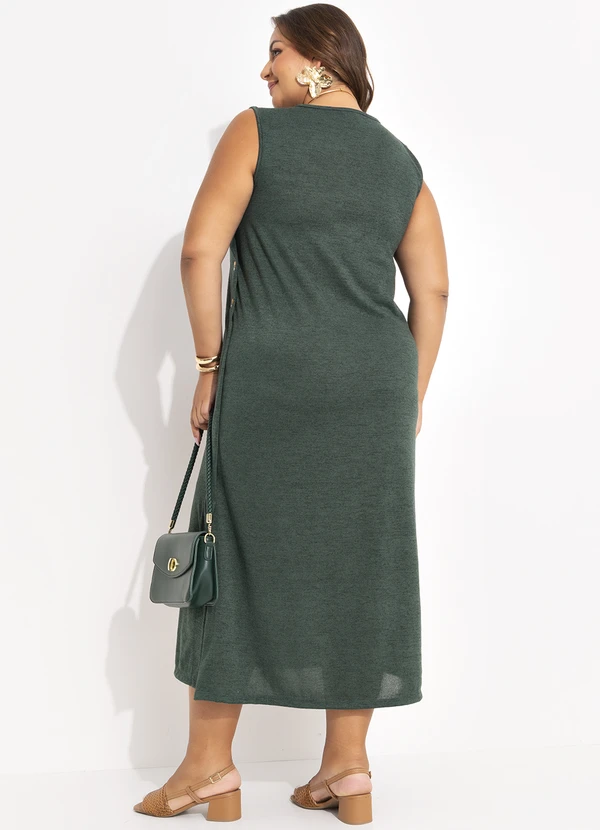 Marguerite - Vestido Verde Escuro em Malha 7