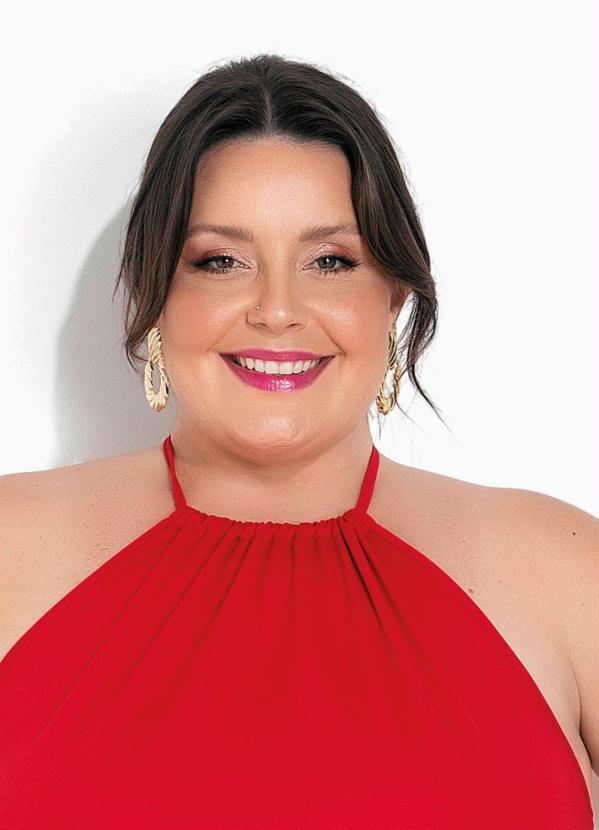 Marguerite - Vestido Vermelho Frente Única Plus Size 3