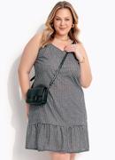Vestido Vichy Preto e Branco 
