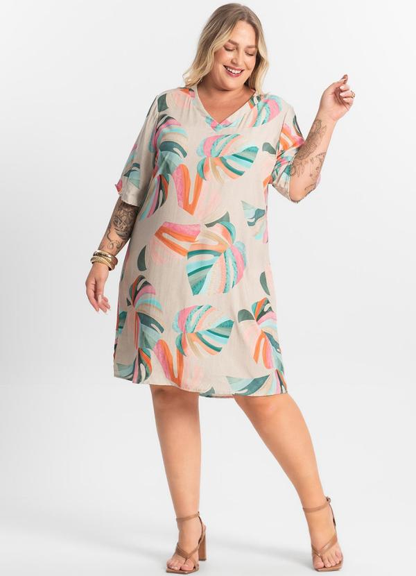 Secret Glam - Vestido Curto Bege 3