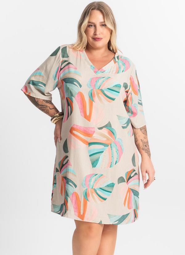 Secret Glam - Vestido Curto Bege 4