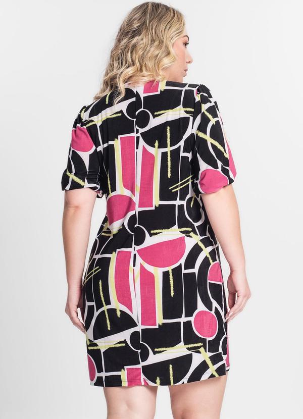 Infinita Cor - Vestido Malha Fria Plus Preto 2