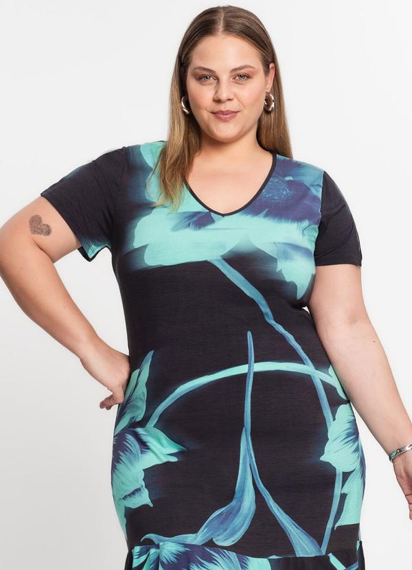 Infinita Cor - Vestido Plus Size Preto 4