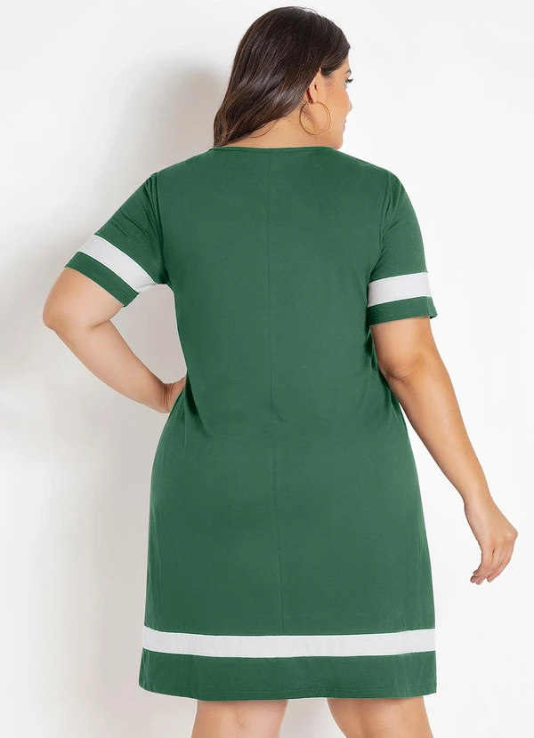 Marguerite - Vestido Verde em Malha de Algodão 2