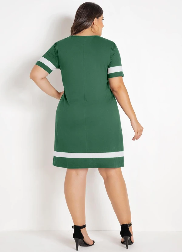 Marguerite - Vestido Verde em Malha de Algodão