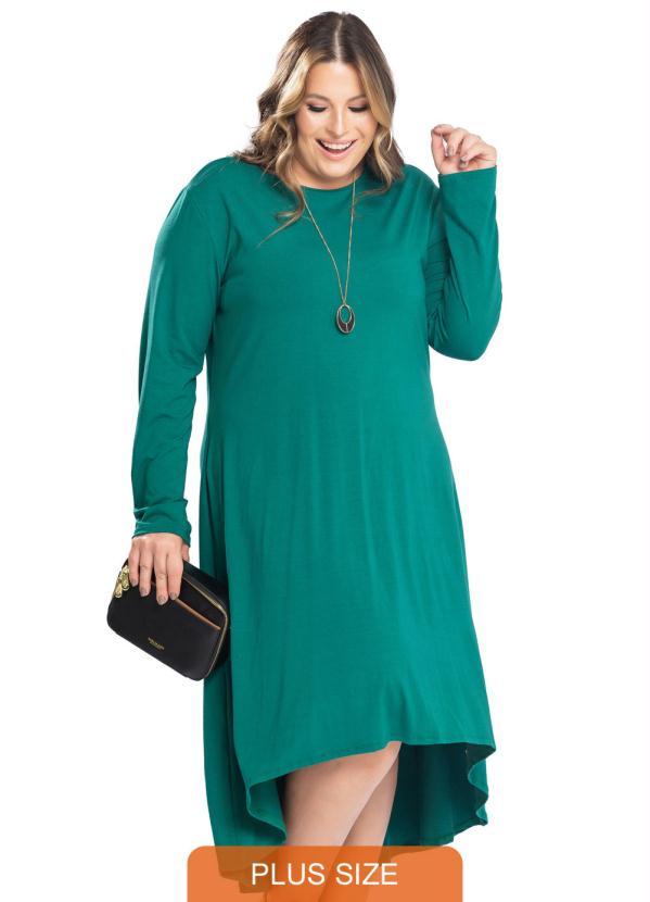 Miss Masy Plus - Vestido Feminino Plus Size Olivia Verde