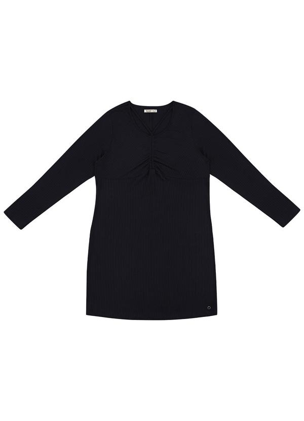 Secret Glam - Vestido Plus Size em Ribana Canelada Preto 4