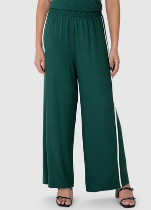 Calça Wide Leg em Moletinho Malwee Plus (Verde) - MALWEE