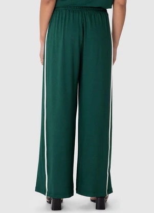 Calça Wide Leg em Moletinho Malwee Plus (Verde) - MALWEE