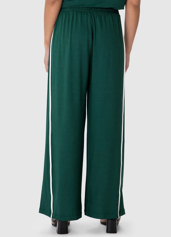 Malwee - Calça Wide Leg em Moletinho Malwee Plus Verde 3