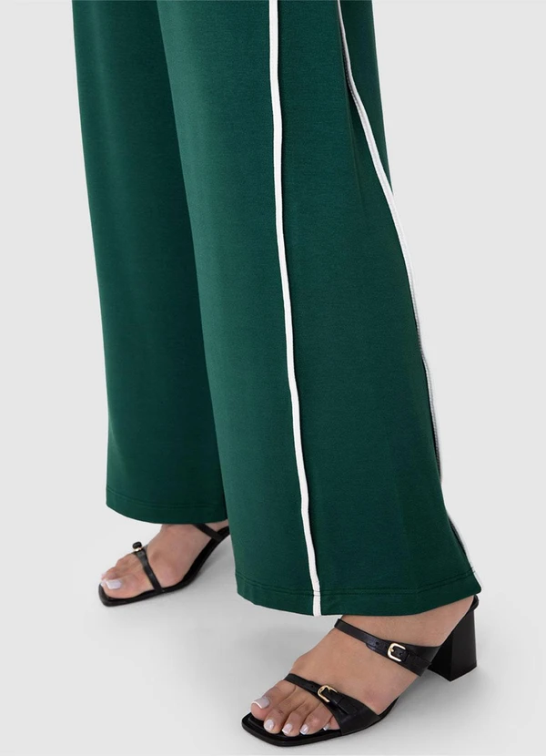 Malwee - Calça Wide Leg em Moletinho Malwee Plus Verde 5