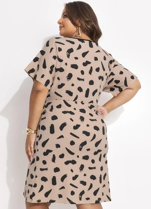 Marguerite - Vestido Abstrata em Malha de Viscose - MARGUERITE