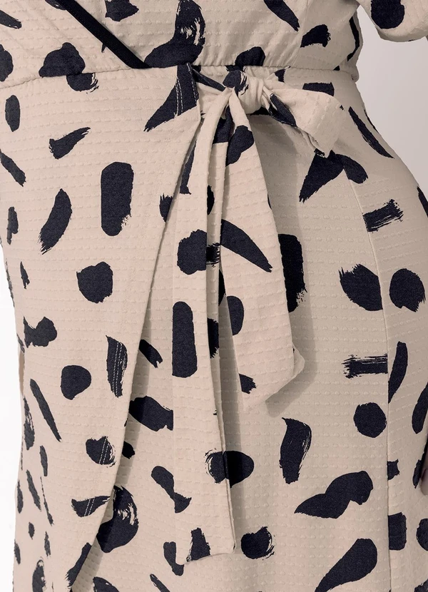 Marguerite - Vestido Abstrata em Malha de Viscose 7