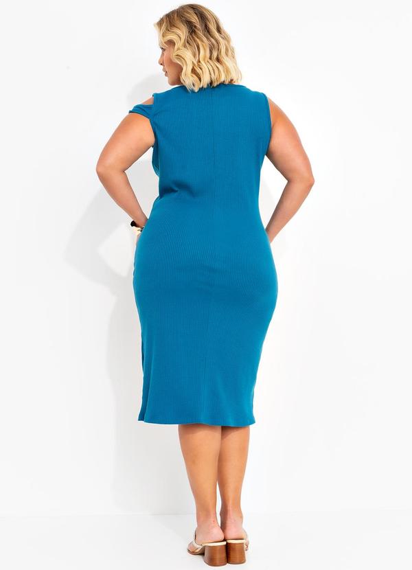 Marguerite - Vestido Azul em Canelado 2