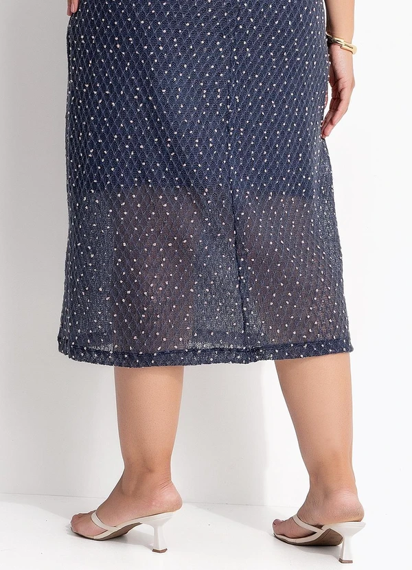 Marguerite - Vestido Azul em Malha Tricot 7