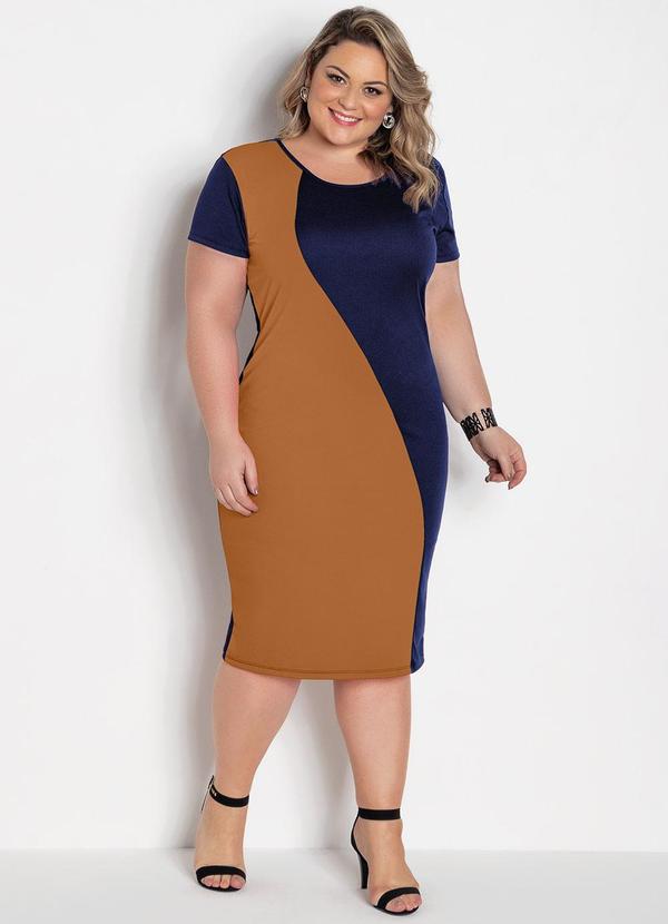 Marguerite - Vestido Azul Marinho em Malha 3