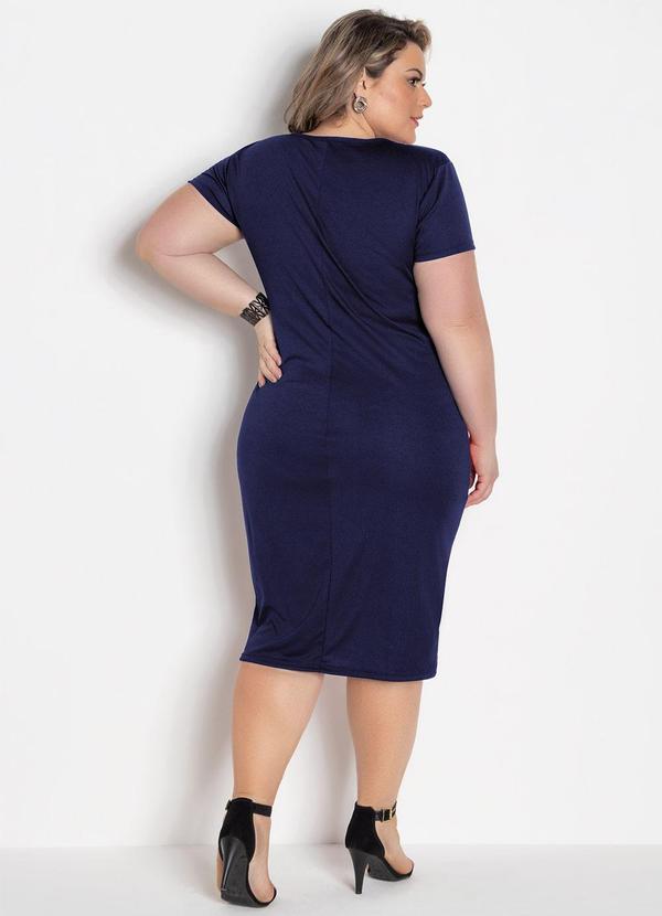 Marguerite - Vestido Azul Marinho em Malha 4