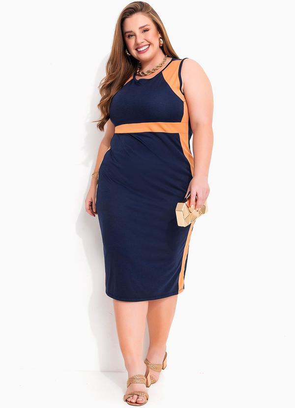 Marguerite - Vestido Azul Marinho em Malha 3