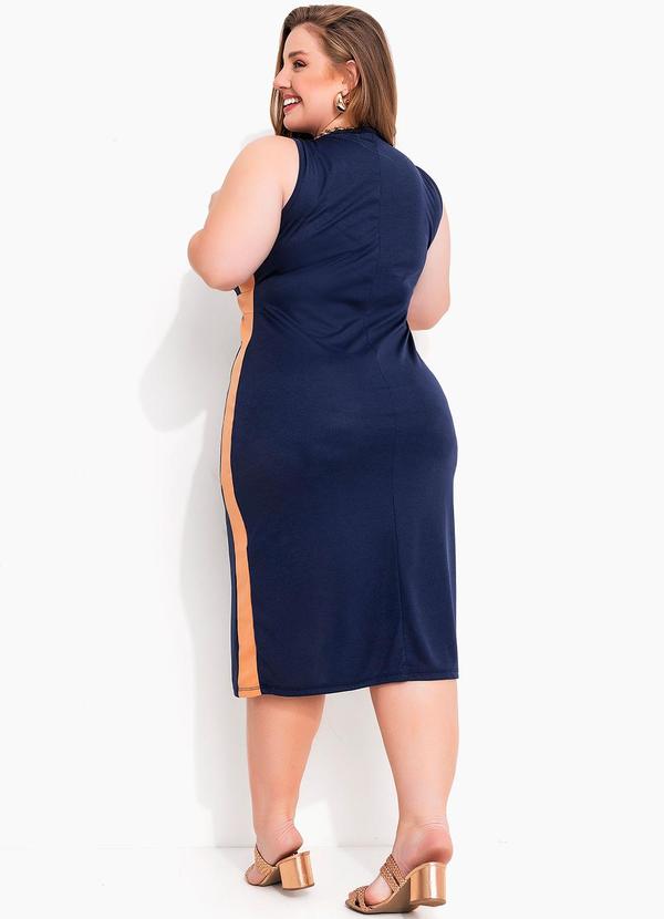 Marguerite - Vestido Azul Marinho em Malha 2