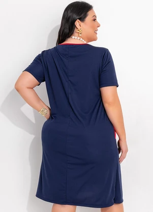 Marguerite - Vestido Azul Marinho em Malha - MARGUERITE