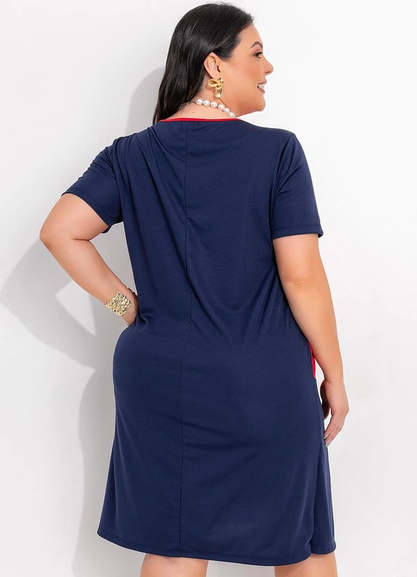 Marguerite - Vestido Azul Marinho em Malha 2