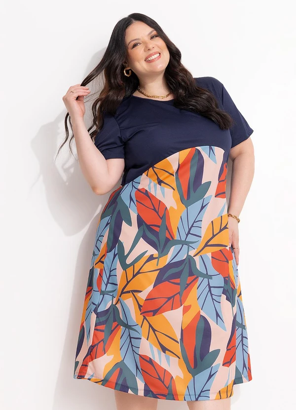 Marguerite - Vestido Azul Marinho em Malha 3