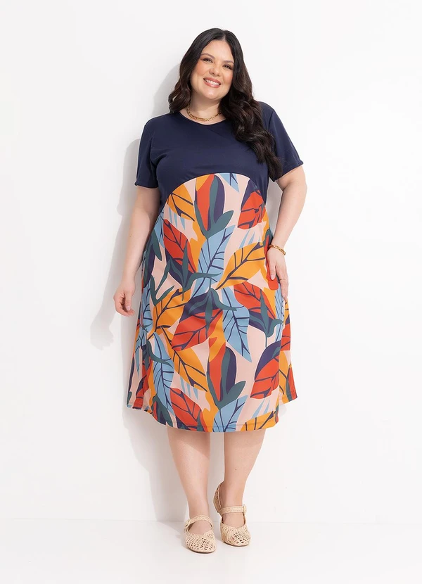 Marguerite - Vestido Azul Marinho em Malha 2