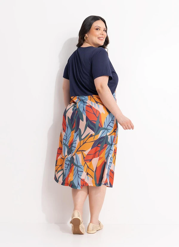 Marguerite - Vestido Azul Marinho em Malha