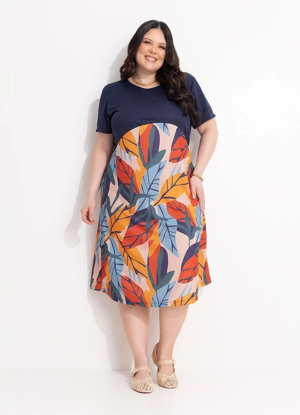 Marguerite - Vestido Azul Marinho em Malha 2